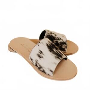 NEW AGAVE SKY women's nadia sandals in salt and pepper